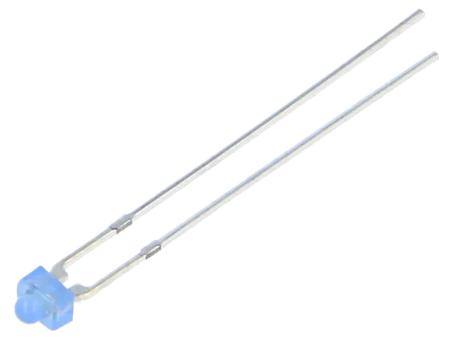 Blue flashing superbright 1.8mm LED - blue diffuse case (image for) Blue flashing superbright 1.8mm LED - blue diffuse case