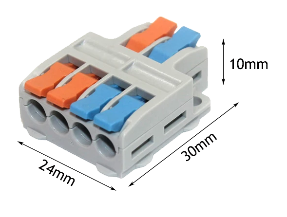 2 to 4 cable splitter terminal block (image for) 2 to 4 cable splitter terminal block