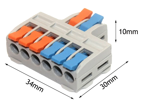 2 to 6 cable splitter terminal block (image for) 2 to 6 cable splitter terminal block
