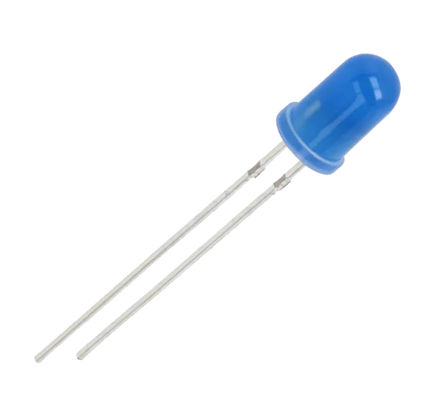 Optosupply 5mm superbright blue diffuse current regulated LED (image for) Optosupply 5mm superbright blue diffuse current regulated LED