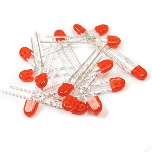 Red Nichia 4.5x2mm flat LEDs with domed ends (image for) Red Nichia 4.5x2mm flat LEDs with domed ends